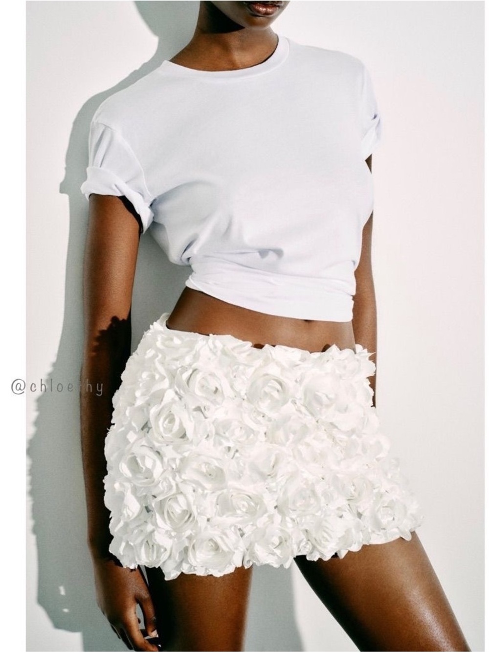 Zara Skirts | Zara Floral Tulle Mini Skirt |
Color: White  size S